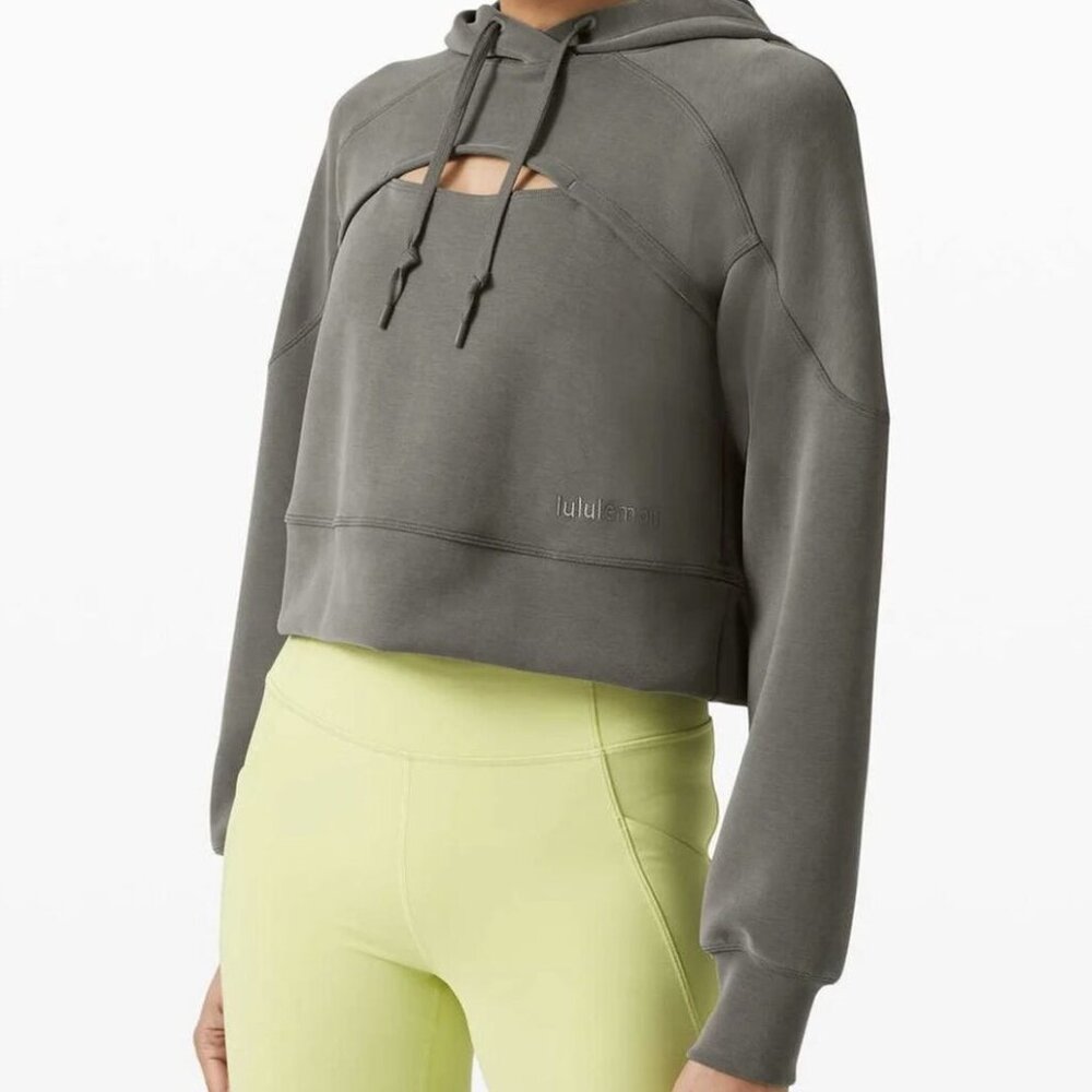 ❌SOLD❌ Lululemon Get Centered Softstreme Crop Hoodie